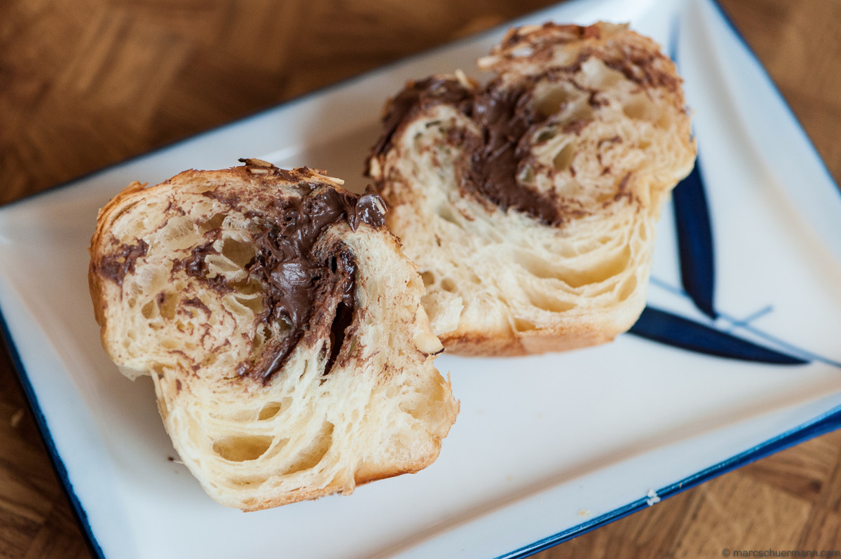 <h5>Croiffin – Muffin mit Croissant-Teig, bestreut mit Mandeln und gefüllt mit Original Nutella.</h5>